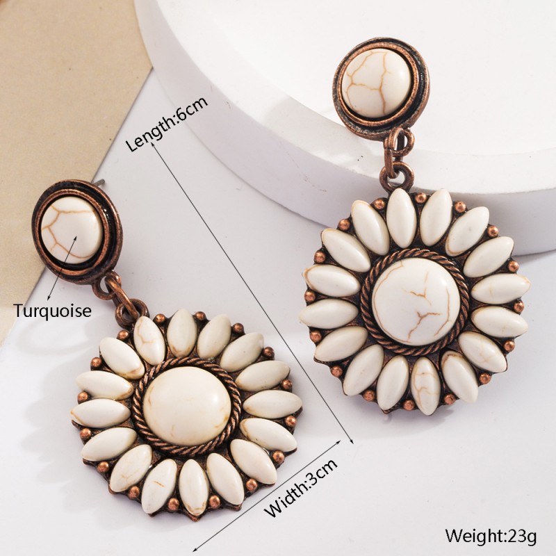 Fashion Jewelry Turquoise Earrings For Women YWHME-401 