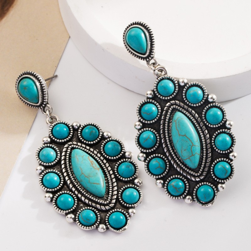 Fashion Jewelry Turquoise Earrings For Women YWHME-402 