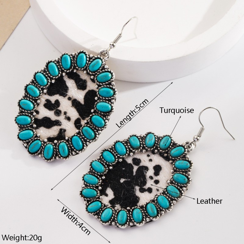 Fashion Jewelry Turquoise Earrings For Women YWHME-402 