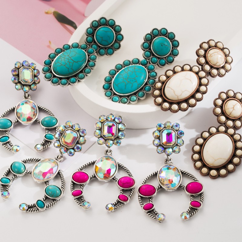 Fashion Jewelry Turquoise Earrings For Women YWHME-403 