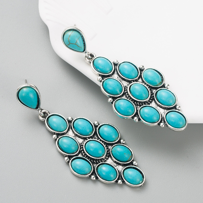 Fashion Jewelry Turquoise Earrings For Women YWHME-405 