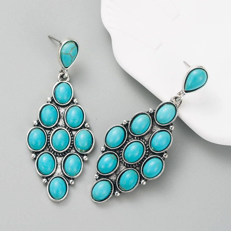 Fashion Jewelry Turquoise Earrings For Women YWHME-405 