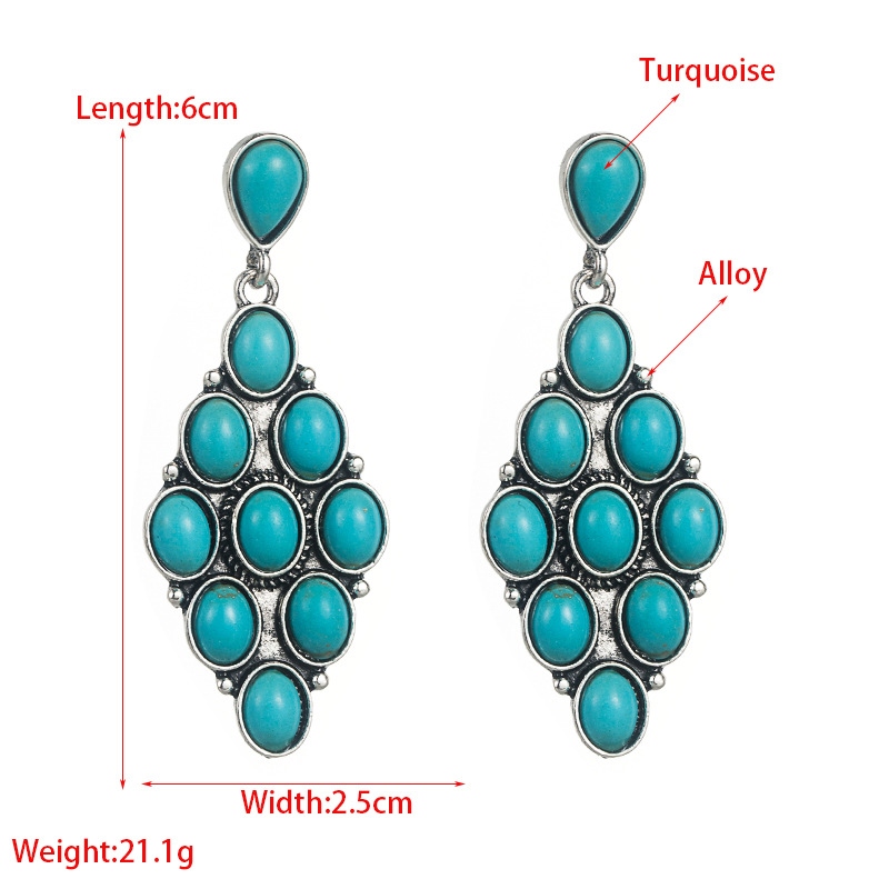 Fashion Jewelry Turquoise Earrings For Women YWHME-405 