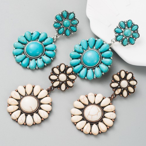 Fashion Jewelry Turquoise Earrings For Women YWHME-406