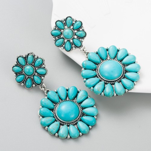 Fashion Jewelry Turquoise Earrings For Women YWHME-406