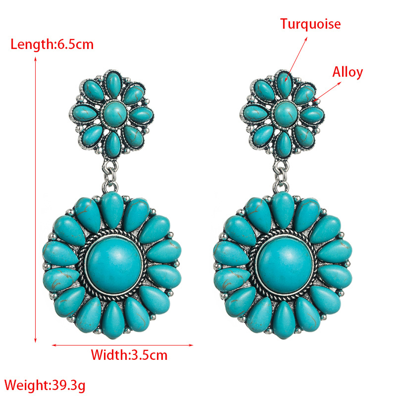 Fashion Jewelry Turquoise Earrings For Women YWHME-406 