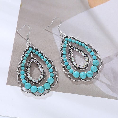 Fashion Jewelry Turquoise Earrings For Women YWHME-407