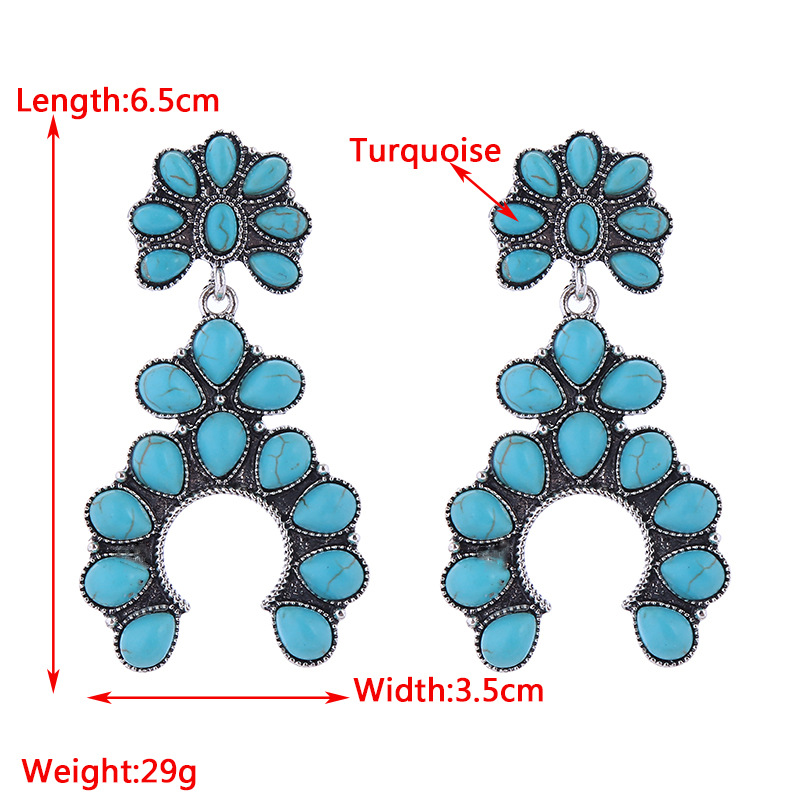 Fashion Jewelry Turquoise Earrings For Women YWHME-408 