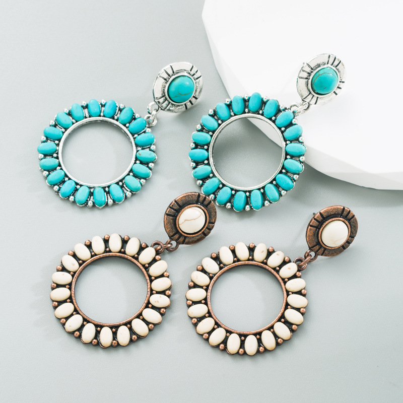 Fashion Jewelry Turquoise Earrings For Women YWHME-410 