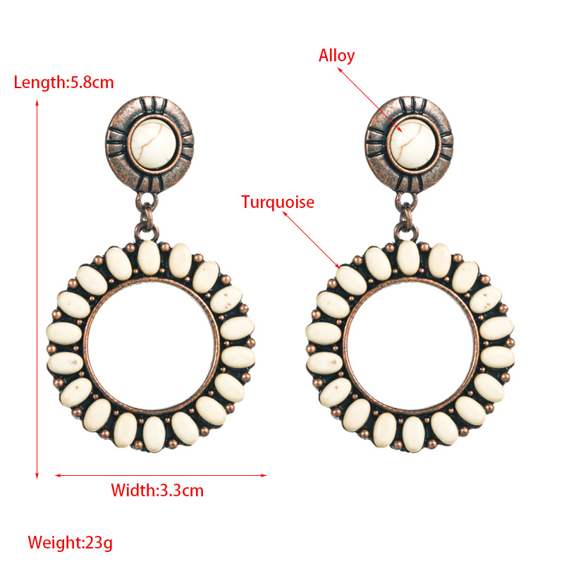 Fashion Jewelry Turquoise Earrings For Women YWHME-410 