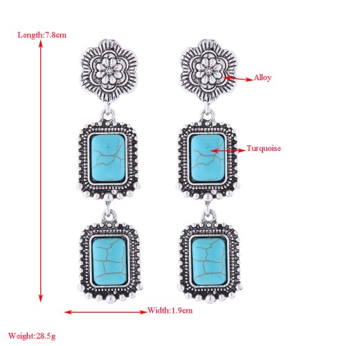 Fashion Jewelry Turquoise Earrings For Women YWHME-411