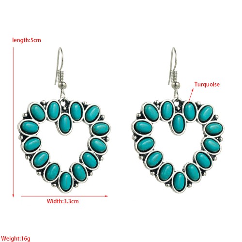 Fashion Jewelry Turquoise Earrings For Women YWHME-412