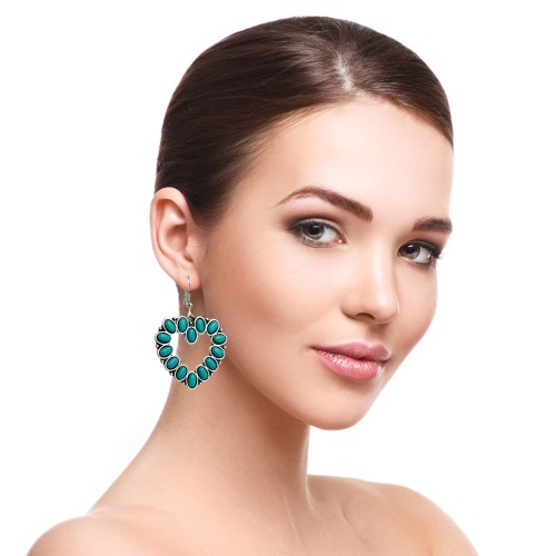 Fashion Jewelry Turquoise Earrings For Women YWHME-412