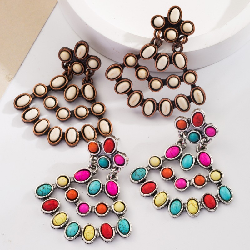 Fashion Jewelry Turquoise Earrings For Women YWHME-413 