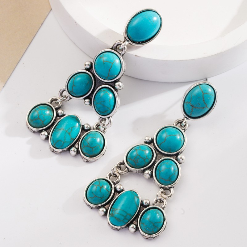 Fashion Jewelry Turquoise Earrings For Women YWHME-413 