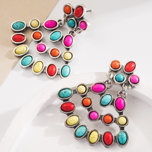 Fashion Jewelry Turquoise Earrings For Women YWHME-413