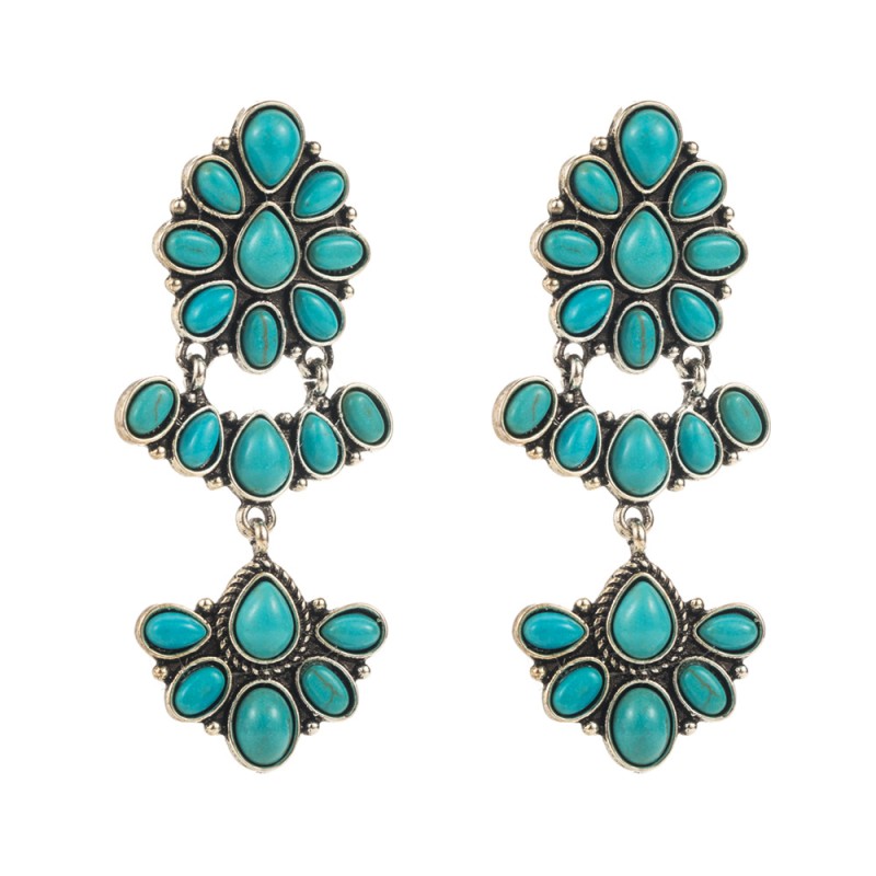 Fashion Jewelry Turquoise Earrings For Women YWHME-416 