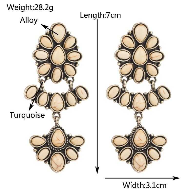 Fashion Jewelry Turquoise Earrings For Women YWHME-416 