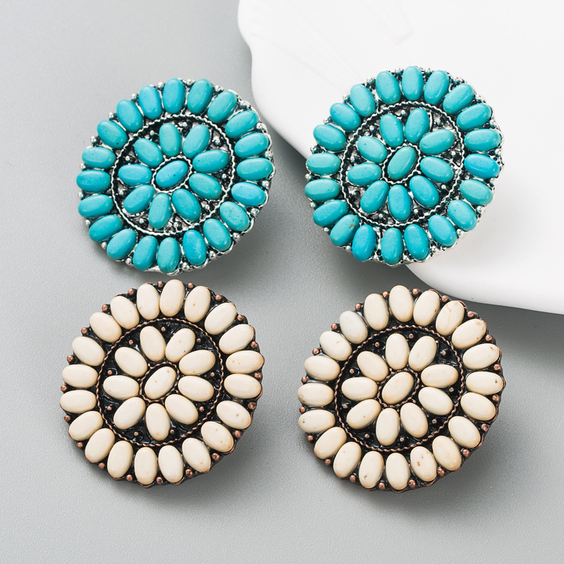 Fashion Jewelry Turquoise Earrings For Women YWHME-420