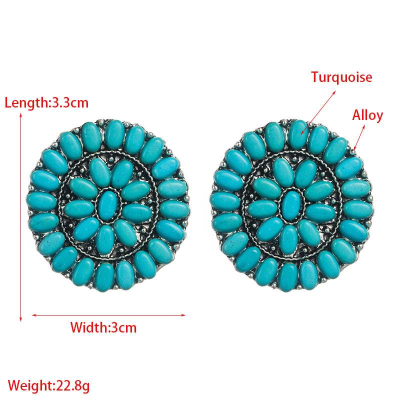 Fashion Jewelry Turquoise Earrings For Women YWHME-420 