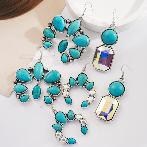 Fashion Jewelry Turquoise Earrings For Women YWHME-421