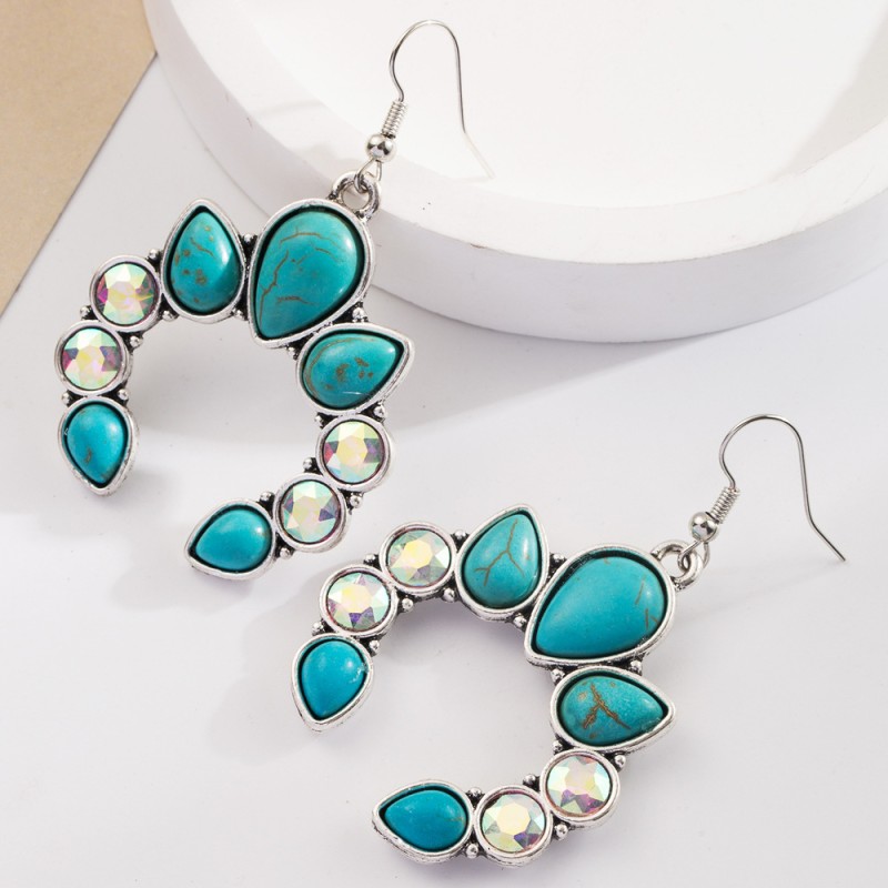 Fashion Jewelry Turquoise Earrings For Women YWHME-421 