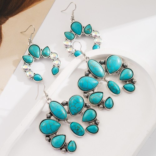 Fashion Jewelry Turquoise Earrings For Women YWHME-421