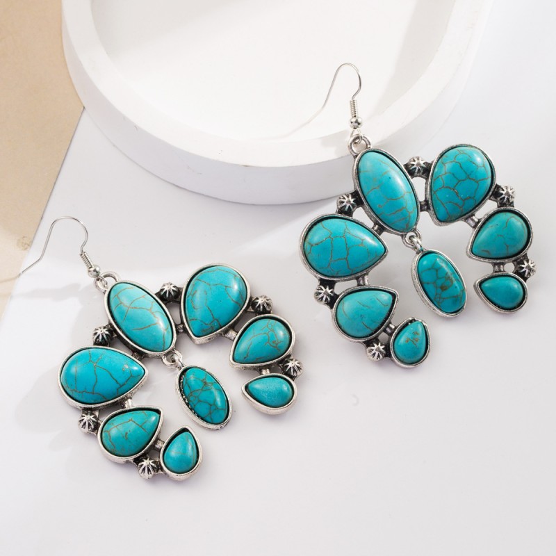 Fashion Jewelry Turquoise Earrings For Women YWHME-421 