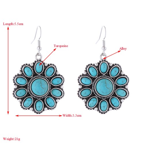 Fashion Jewelry Turquoise Earrings For Women YWHME-422