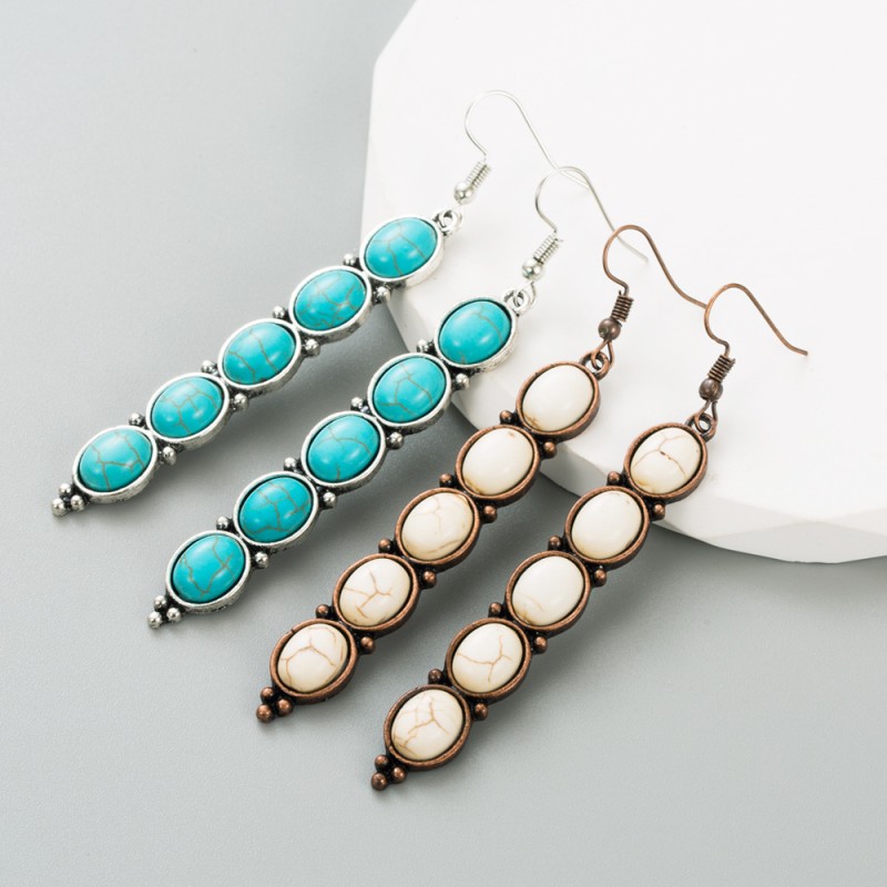 Fashion Jewelry Turquoise Earrings For Women YWHME-424