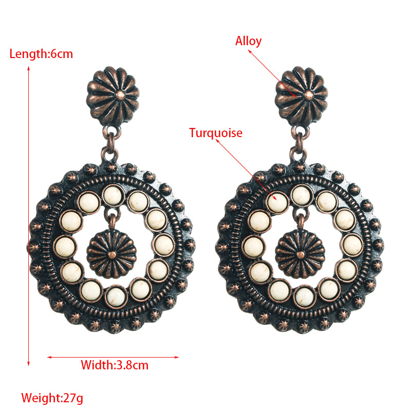 Fashion Jewelry Turquoise Earrings For Women YWHME-425 