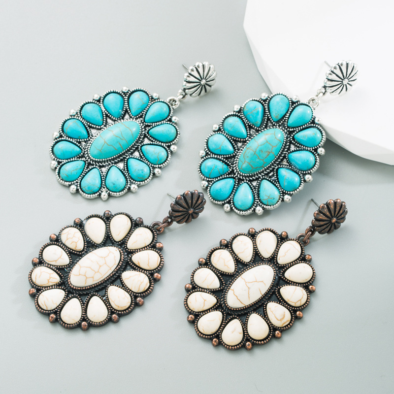 Fashion Jewelry Turquoise Earrings For Women YWHME-427 