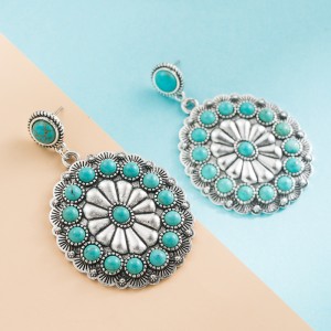 Fashion Jewelry Turquoise Earrings For Women YWHME-428 