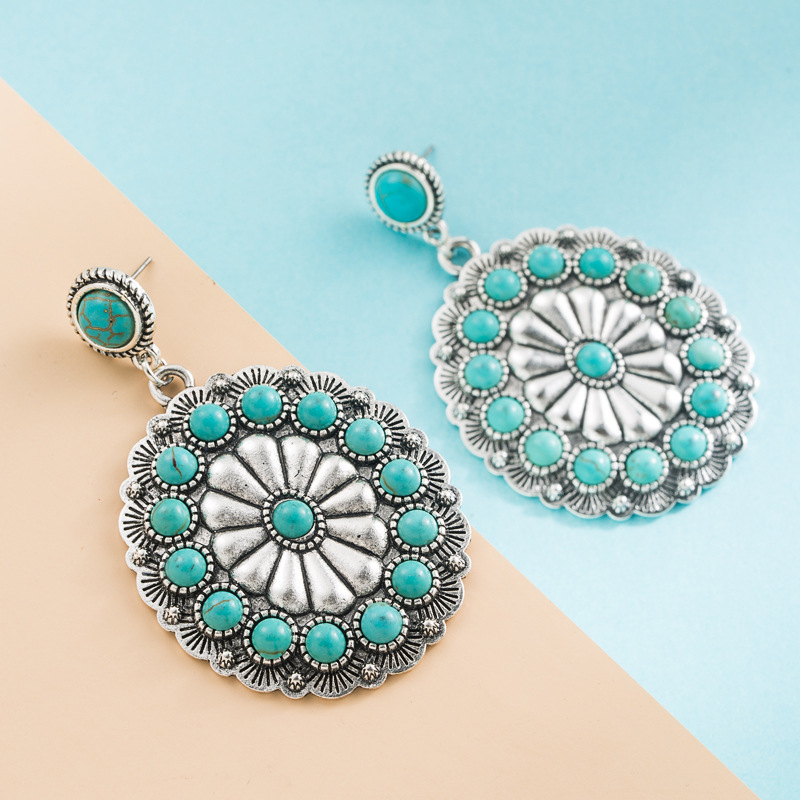 Fashion Jewelry Turquoise Earrings For Women YWHME-428 