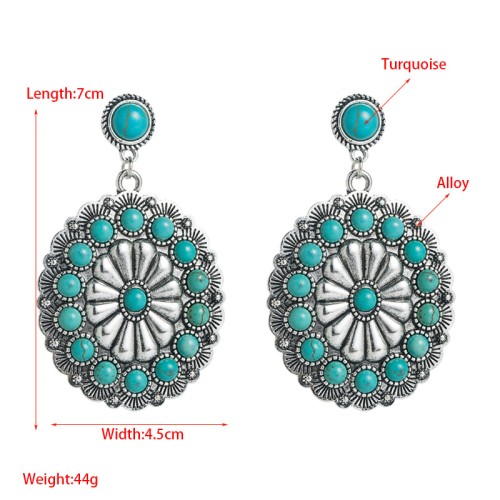 Fashion Jewelry Turquoise Earrings For Women YWHME-428