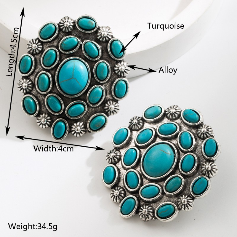 Fashion Jewelry Turquoise Earrings For Women YWHME-431 