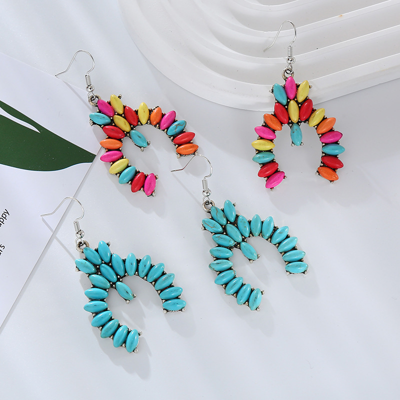 Fashion Jewelry Turquoise Earrings For Women YWHME-437 