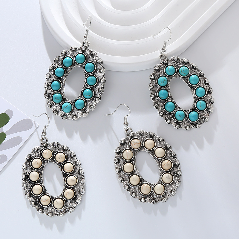 Fashion Jewelry Turquoise Earrings For Women YWHME-438 