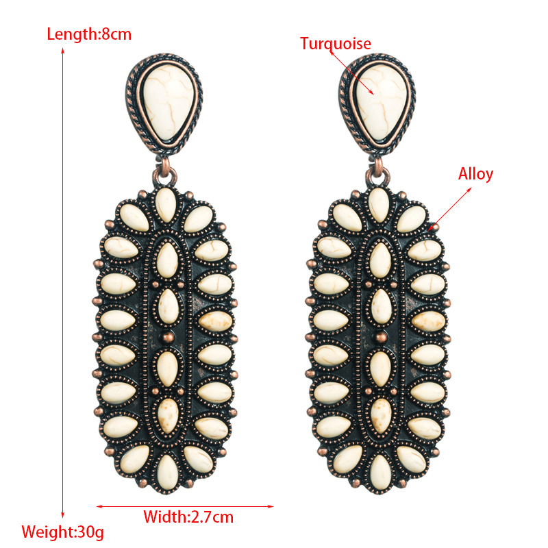 Fashion Jewelry Turquoise Earrings For Women YWHME-444 