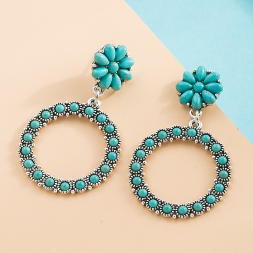 Fashion Jewelry Turquoise Earrings For Women YWHME-445