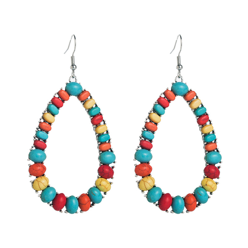 Fashion Jewelry Turquoise Earrings For Women YWHME-446 