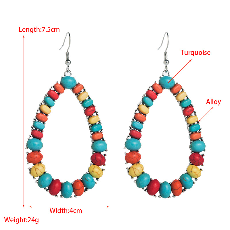 Fashion Jewelry Turquoise Earrings For Women YWHME-446 