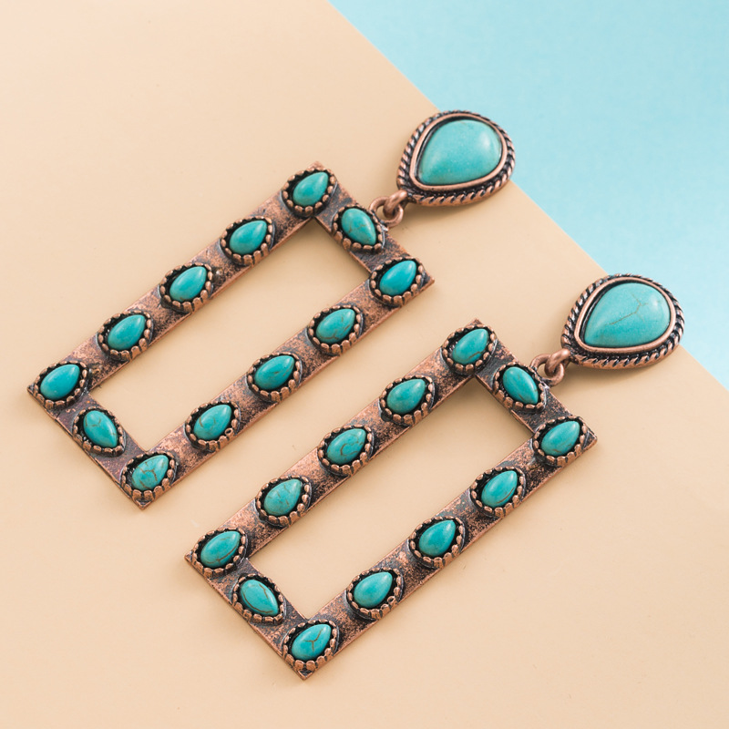 Fashion Jewelry Turquoise Earrings For Women YWHME-447 