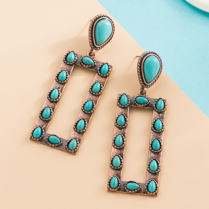 Fashion Jewelry Turquoise Earrings For Women YWHME-447 