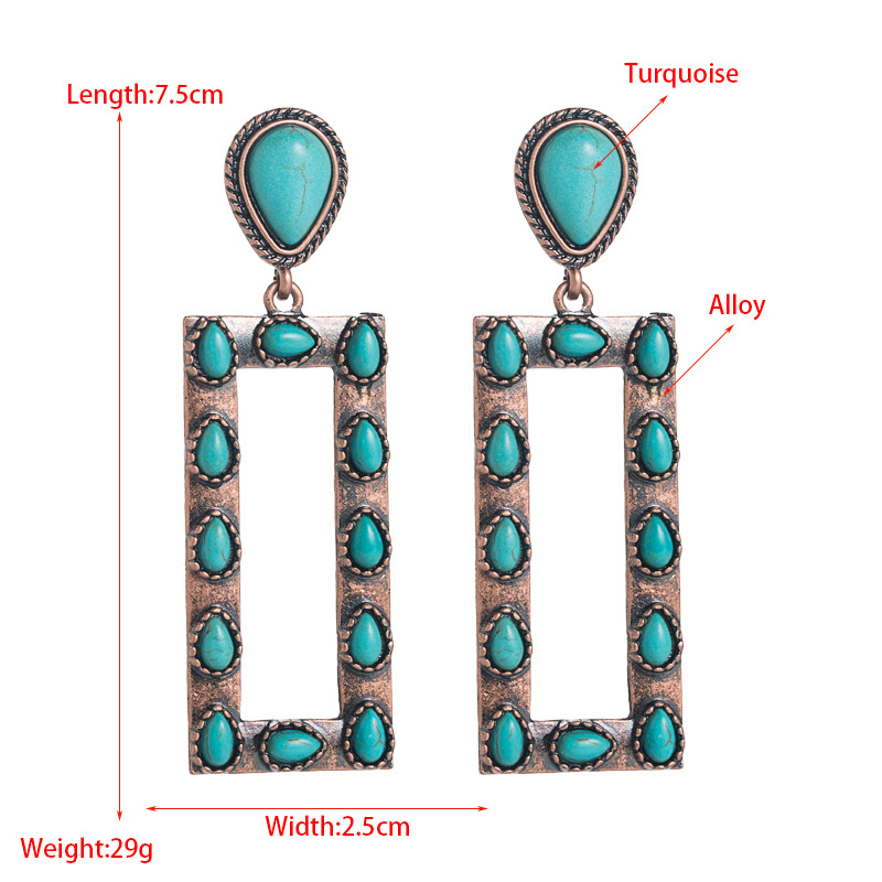 Fashion Jewelry Turquoise Earrings For Women YWHME-447 