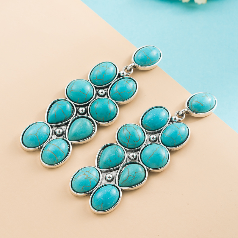 Fashion Jewelry Turquoise Earrings For Women YWHME-448 