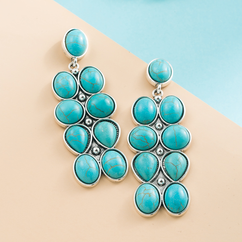 Fashion Jewelry Turquoise Earrings For Women YWHME-448 