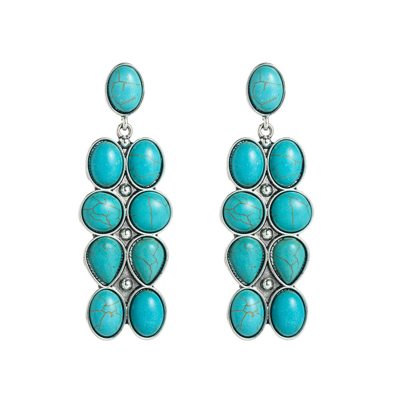 Fashion Jewelry Turquoise Earrings For Women YWHME-448 