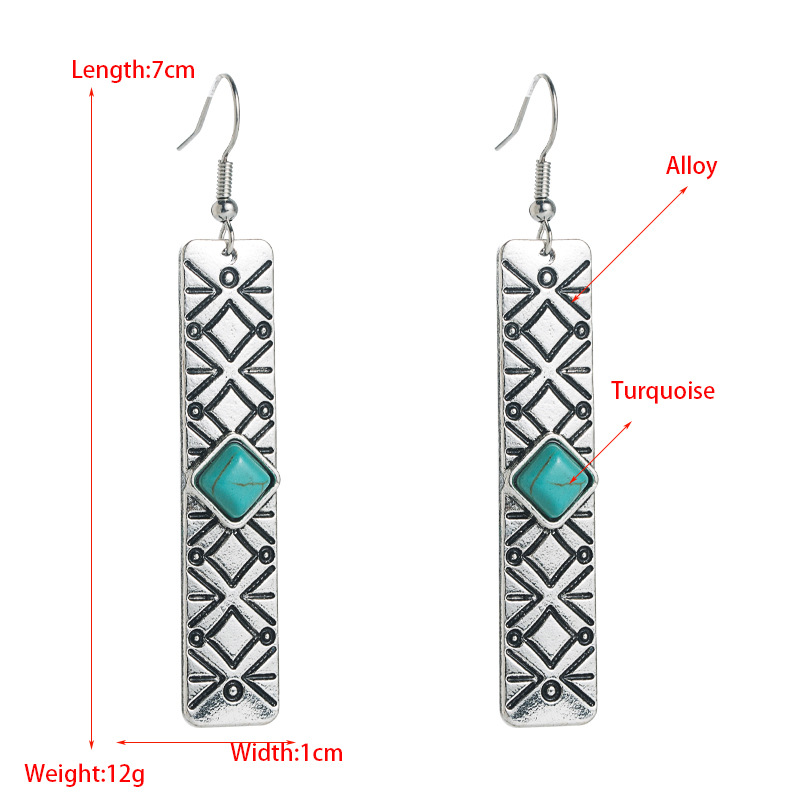 Fashion Jewelry Turquoise Earrings For Women YWHME-450 