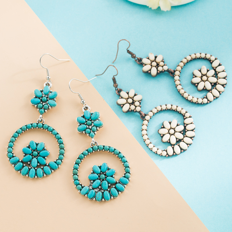 Fashion Jewelry Turquoise Earrings For Women YWHME-451 